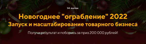 Новогоднее Ограбление 2022. 14 поток. Пакет Старт [Евгений Дорохин]