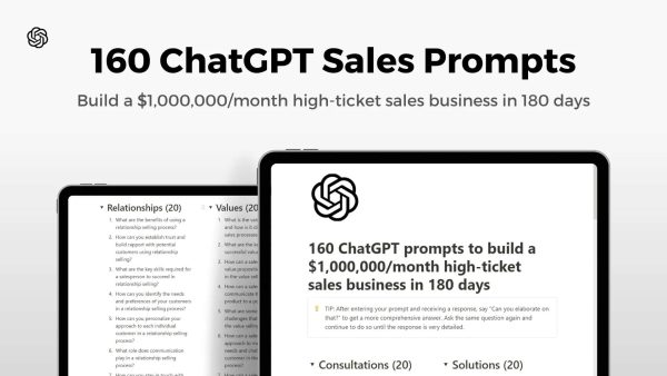 1662 запроса ChatGPT для продаж [iNotion]