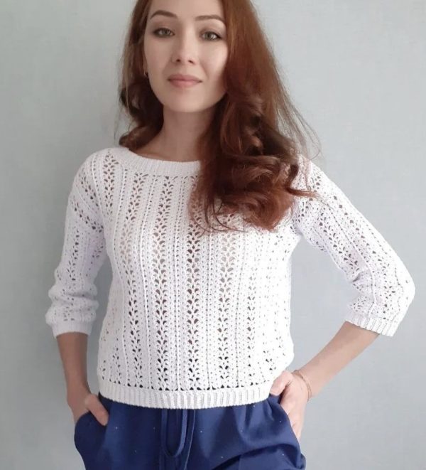 [knits.elena.l] Джемпер Romantic [Елена Лапотько]