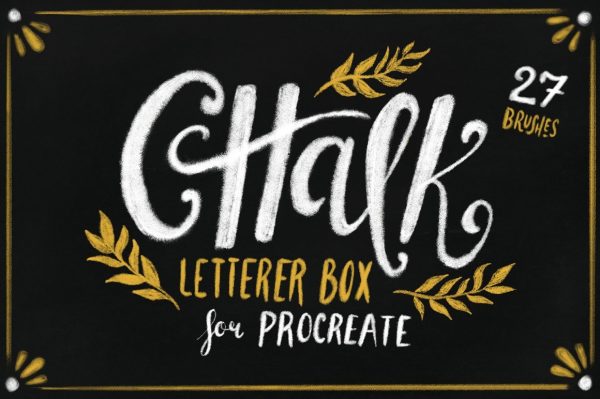 [CreativeMarket] Chalk Letterer Box for Procreate [Guerillacraft]