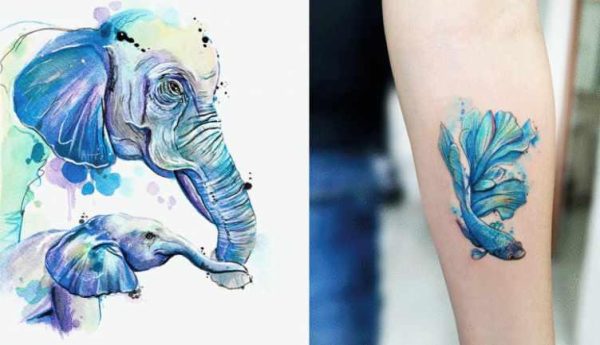 [Domestika]  Акварельные татуировки/Watercolor-Style Tattoo Techniques: Creating Art on Skin [Leidy Vargas]