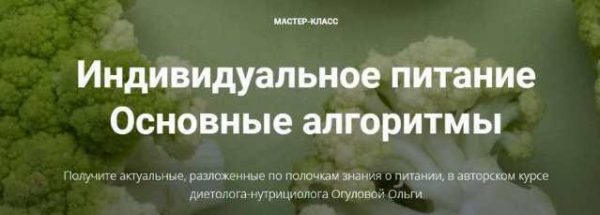 Индивидуальное питание. Основные алгоритмы [Ольга Огулова]