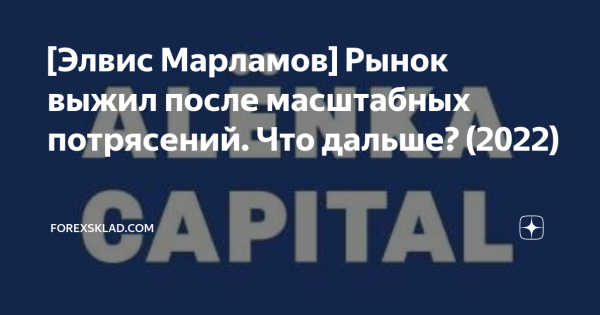 Рынок выжил после масштабных потрясений. Что дальше? [Элвис Марламов]