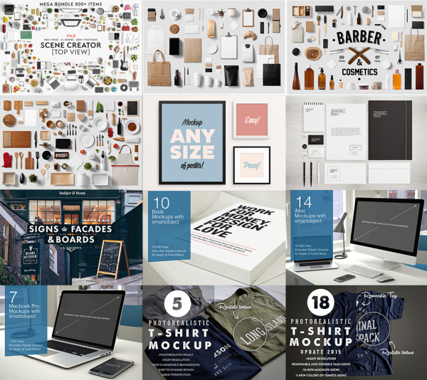 [designcuts] The Most Extensive Mockup Templates Bundle Of All Time