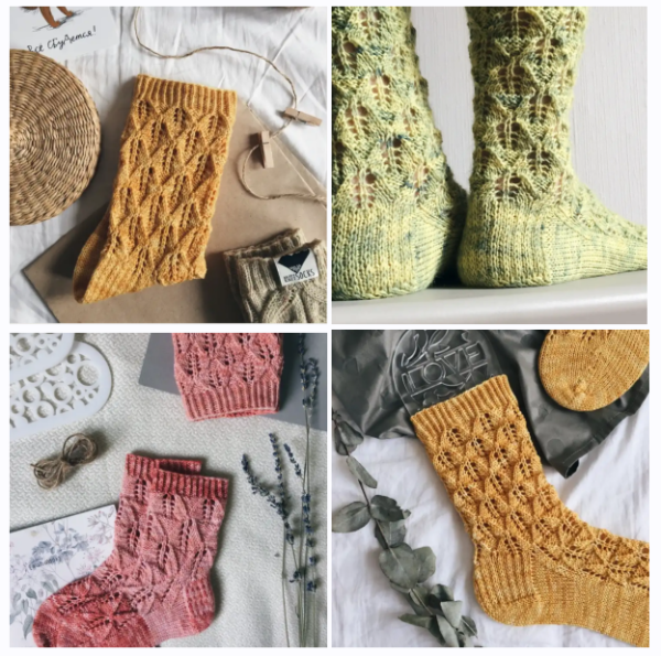 [HappyKnitSocks] Носки черничный кустик [Мария Тарасова]