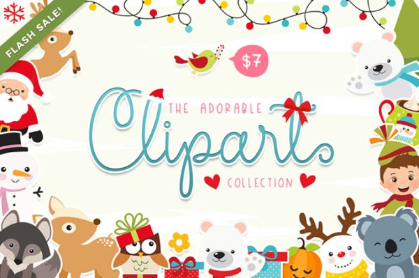 [thehungryjpeg] The Adorable Clipart Collection