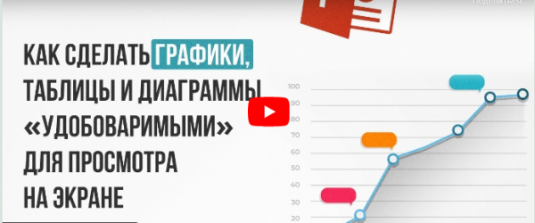 [Инфоурок] Как сделать таблицы и диаграммы удобоваримыми для просмотра на экране [Ирина Миничева]