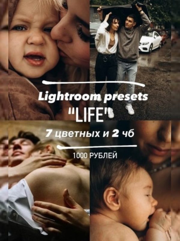 Пресеты LR и мобильные пресеты - Lightroom Presets Life, 2021 [Анна Михайлова]