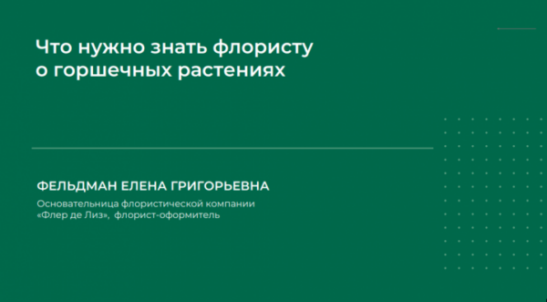 Что нужно знать флористу о горшечных растениях [Елена Фельдман]