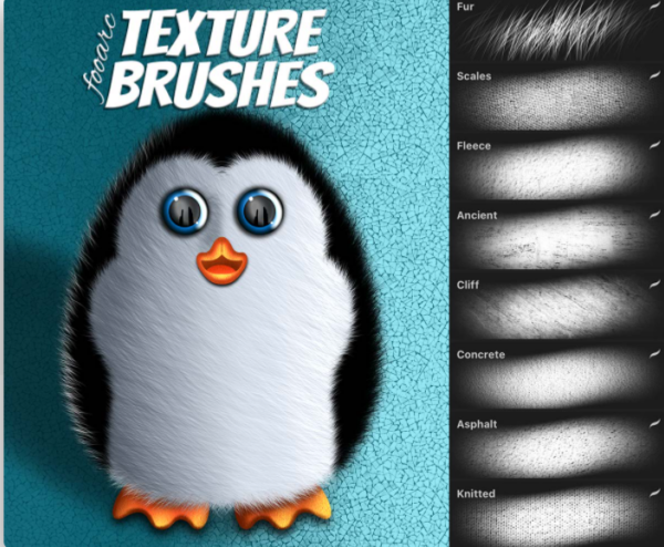 [Fooarc] Кисти для Procreate. Premium textures. High-Quality Texture Brushes