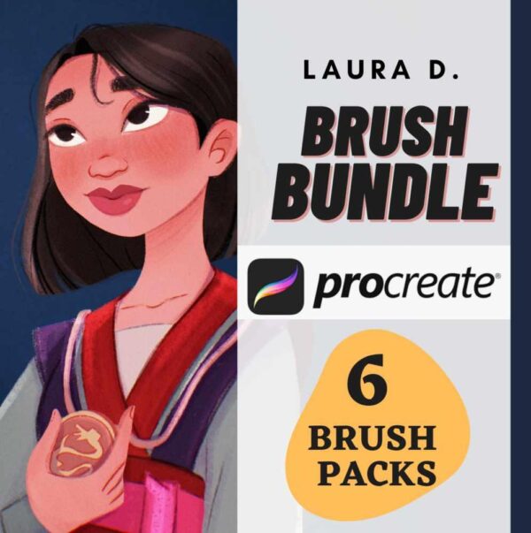 [Gumroad] Brush Bundle: 6 brush packs for Procreate [Laura Dumitriu]