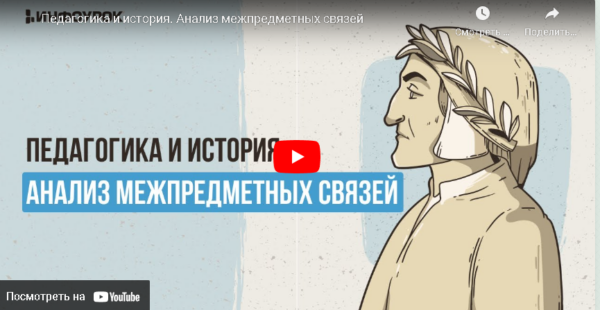 [Инфоурок] Педагогика и история. Анализ межпредметных связей [Игорь Гибелев]