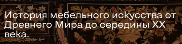 История мебельного искусства от Древнего Мира до середины ХХ века [Ольга Стругова]