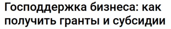 [Klerk] Господдержка бизнеса: как получить гранты и субсидии [Наталья Гончарова]