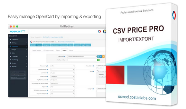 [Opencart] CSV Price Pro import/export 4.4.2 | 5.1.2