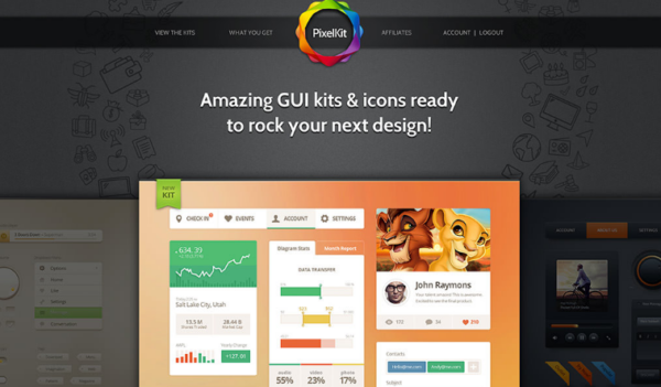 [pixelkit] Amazing GUI kits & icons ready to rock your next design! Потрясающие графические интерфейсы и иконки, 2014