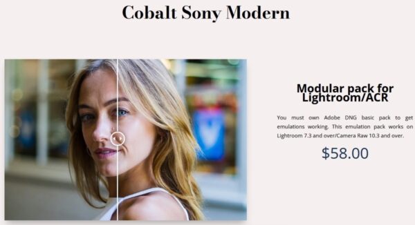 Пресеты Эмуляция Сони  Sony Modern Emulation Pack, 2023 [Cobalt Image]