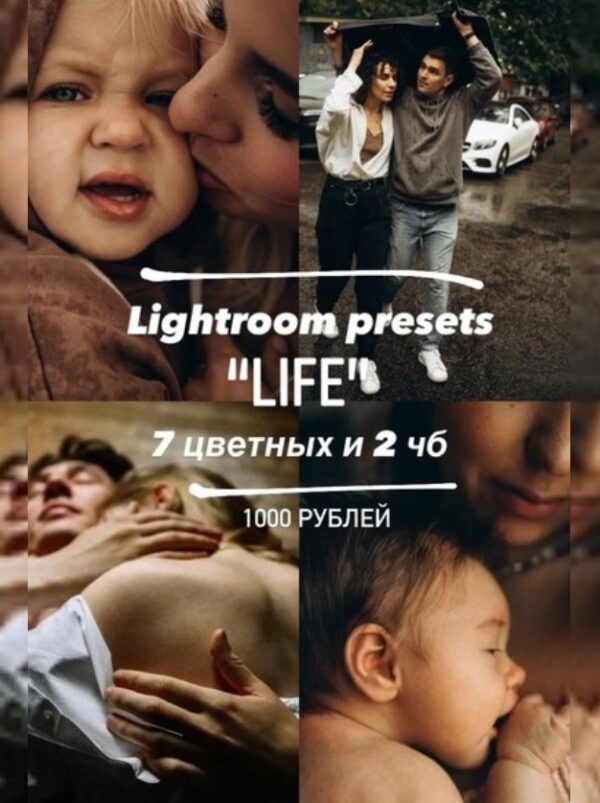 Пресеты LR и мобильные пресеты  Lightroom Presets Life, 2021 [Анна Михайлова]