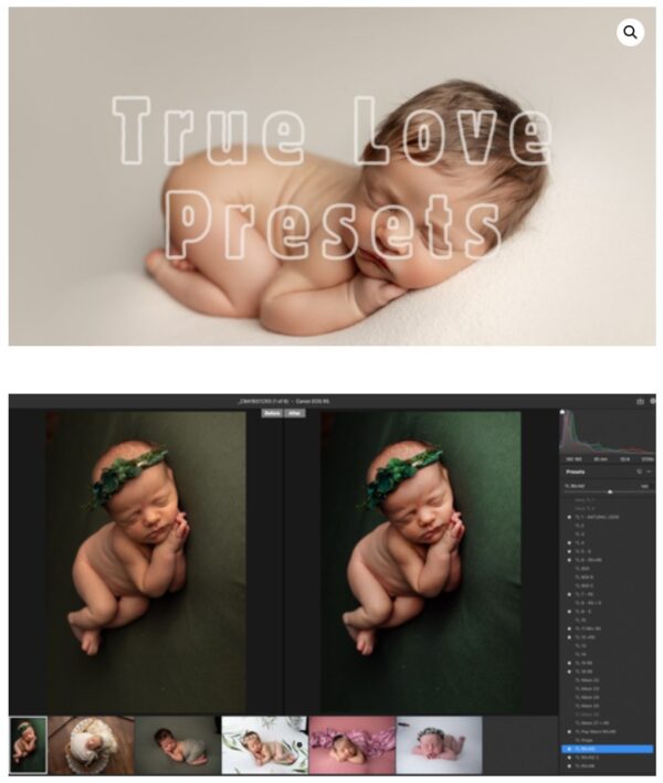 Пресеты Любовь к новорожденным  True Love Newborns Presets, 2023 [Momtog]