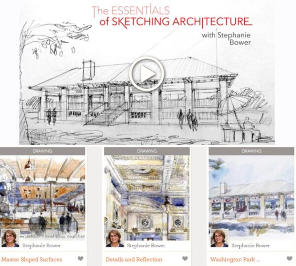 Скетчинг архитектуры. The Essentials of Sketching Architecture [Stephanie Bower]