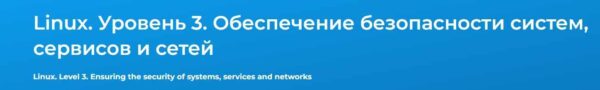 [Специалист] Linux. Уровень 3. Обеспечение безопасности систем, сервисов и сетей 2024 [Вячеслав Лохтуров]