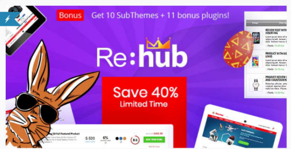 [themeforest] REHub  Price Comparison, Multi Vendor Marketplace WordPress Theme/шаблон для торговой площадки и маркетплейса [sizam]