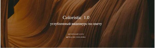 Coloristic 1.0. Углубленный видеокурс по цвету [Полина Шульгина]