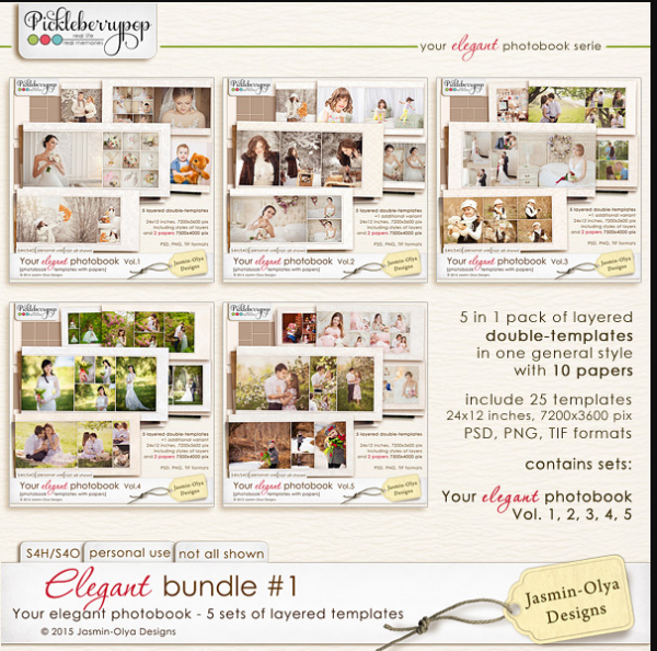 [pickleberrypop] Elegant bundle #1. Элегантный комплект №1 дизайн Jasmin-Olya